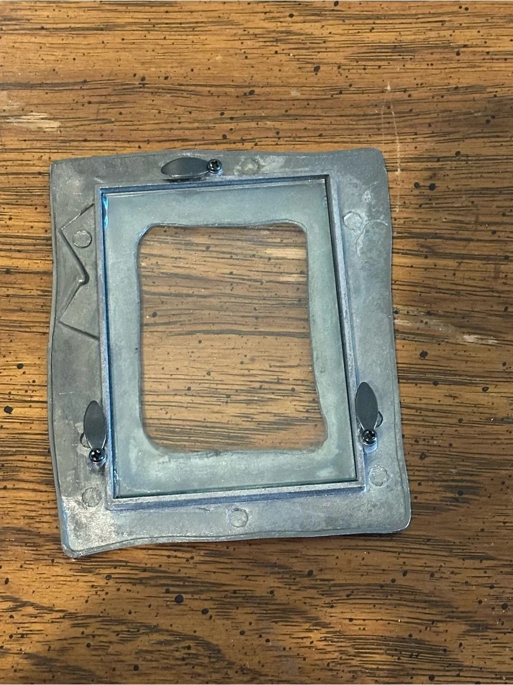I Love Grandma Brushed Metal Small Photo Frame